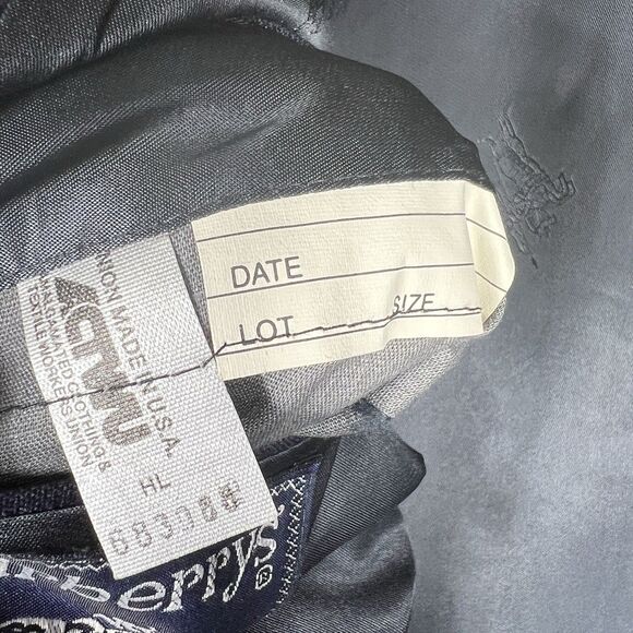 Vintage Burberrys’ Navy Blazer Pure Wool Gold Branded Buttons Jacket Mens Sz 46 - Picture 14 of 15